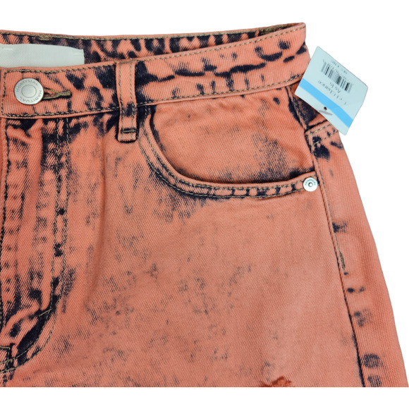 NWOT Habitual Kid Girls Size 16‎ Coral Acid Wash High Rise Ritual Sorts Distress - Picture 8 of 12